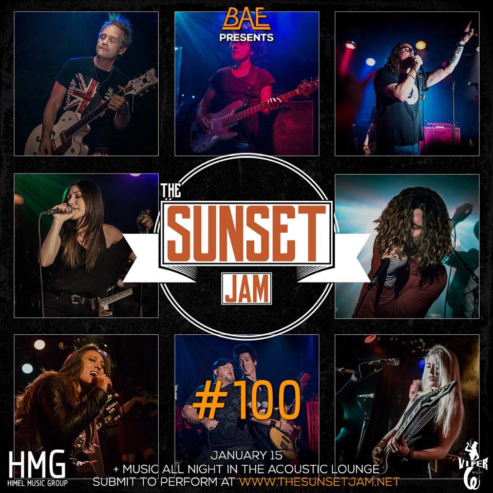 Erik Himel's 100th Sunset Jam celebration at Viper Room TONIGHT 1/15/18